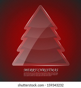 Modern abstract christmas tree background