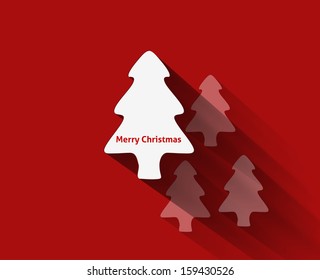 Modern abstract christmas tree background, eps10 vector illustration
