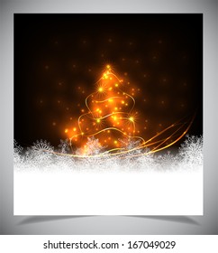 Modern abstract christmas tree, vector eps 10