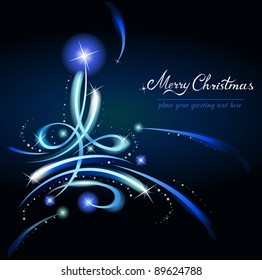 Modern abstract christmas tree, vector eps8