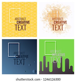 Modern abstract circle geometric design, pattern, round badge and background for modern design, decorated, flyer, cover and template. EPS 10 Vector