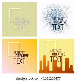 Modern abstract circle geometric design, pattern, round badge and background for modern design, decorated, flyer, cover and template. EPS 10 Vector