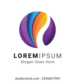 Diseño de logotipo de círculo abstracto moderno