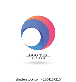 Modern Abstract Circle Logo. Icon & Symbol Vector Template.