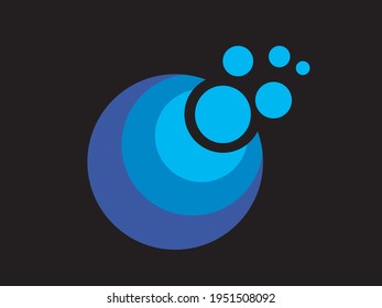 Modern Abstract Circle Logo. Icon  Symbol Vector Template.