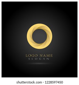 Modern & Abstract Circle Logo. Symbol & Icon Vector Template.