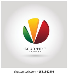 Modern Abstract Circle Logo. Symbol & Icon Vector Logo.