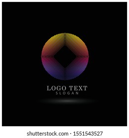 Modern Abstract Circle Logo. Symbol & Icon Vector Logo.