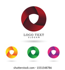 Modern Abstract Circle Logo. Symbol & Icon Vector Logo.
