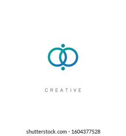Modern Abstract Circle Logo. Symbol & Icon Vector Logo Template (6)