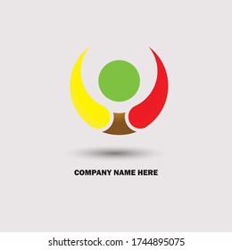 Modern abstract Circle Logo. Symbol and Icon Vector illustration.