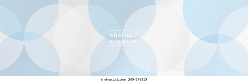 Formas de círculo abstracto modernas formas de composición geométrica color azul plateado diseño de fondo de plantilla