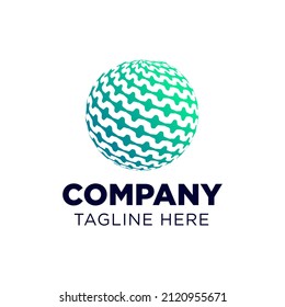 Modern Abstract Circle Technology logo template,Advanced analysis data base Logo symbol. Development of artificial intelligence sign. Abstract innovative high tech logo template. Colorful round