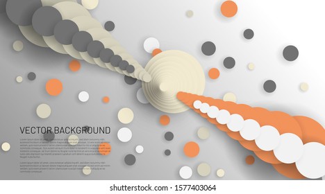 Modern abstract circle vector background. The overlapping and simple circle design concept. Vector illustrations for wallpapers, banners, backgrounds, cards, book illustrations, landing pages