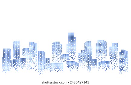 Modern abstract city background, architecture digital concept.