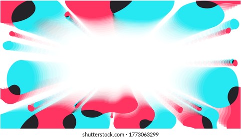 Modern abstract color background in the form of volumetric drops. Digital background. Stream cover.  Web design. User interface. Vector illustration