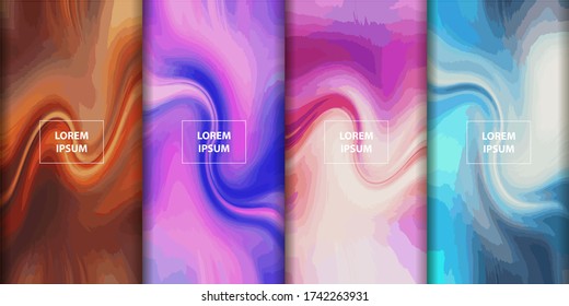 Modern abstract color background. Liquid flow style. Creative gradient texture for you design 