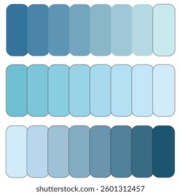 Modern Abstract Color Palette with Bright and Bold Hues