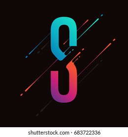 Modern Abstract Colorful Alphabet. Dynamic Liquid Ink Splashes Letter. Vector Design Element For Your Art. Letter S