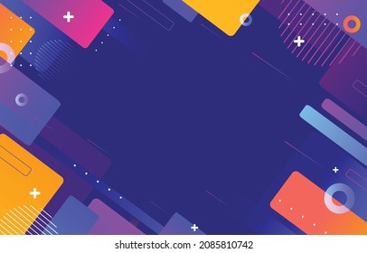 Modern abstract colorful background template