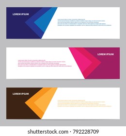 Modern abstract colorful banner