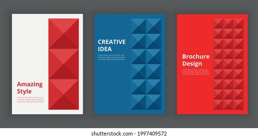 Modern abstract colorful brochure design templates