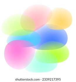modern abstract colorful bubble background 