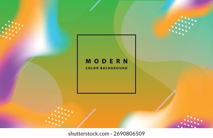 Fondo fluido colorido Abstractas moderno con Formas degradadas y Elementos dinámicos