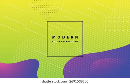 Modern Abstract Colorful Fluid Background with Gradient Shapes and Dynamic Elements
