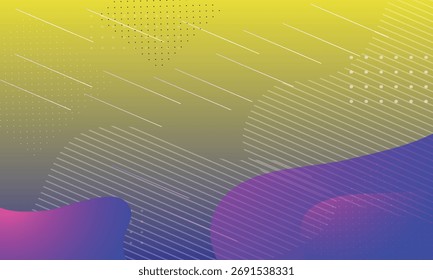 Fundo de fluido colorido abstrato moderno com formas de gradiente e elementos dinâmicos