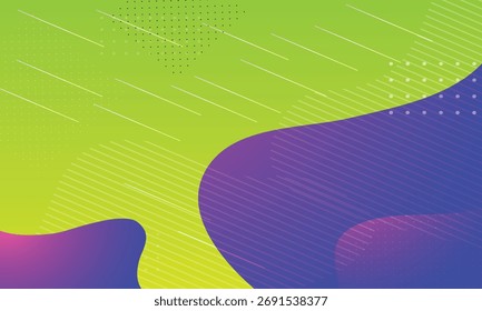 Fundo de fluido colorido abstrato moderno com formas de gradiente e elementos dinâmicos