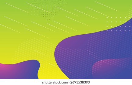 Modern Abstract Colorful Fluid Background with Gradient Shapes and Dynamic Elements