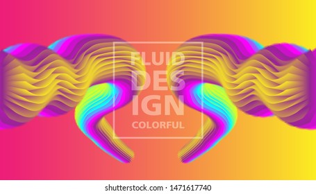 Modern Abstract Colorful Fluid Design Background, Template for Social Media Background, Banner, and Poster HD Vector.