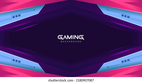 Modern abstract colorful gaming technology background design