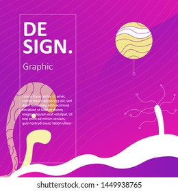 Modern Abstract and Colorful geometric background. Fluid shapes composition eps 10 vector