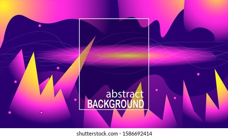 Modern abstract. Colorful geometric background. Fluid shapes composition. Eps10 vector. - Vector