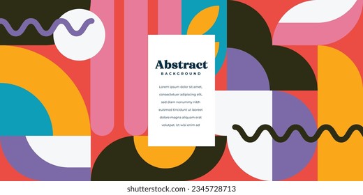 Modern Abstract Colorful Geometric Background