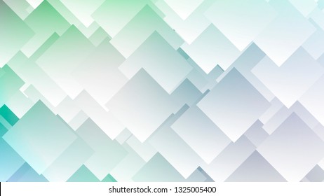 Modern abstract colorful gradient background with rhombuses, squares. Geometric poster, banner. Vector illustration. 