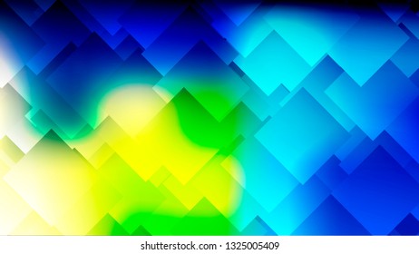 Modern abstract colorful gradient background with rhombuses, squares. Geometric poster, banner. Vector illustration. 