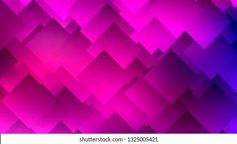 Modern abstract colorful gradient background with rhombuses, squares. Geometric poster, banner. Vector illustration. 