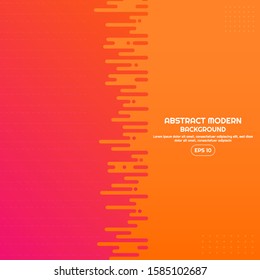 Modern abstract colorful gradient background circle shape and line design halftone. vector illustration