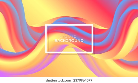 modern abstract colorful liquid background design