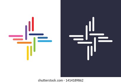 modern abstract colorful logo templates