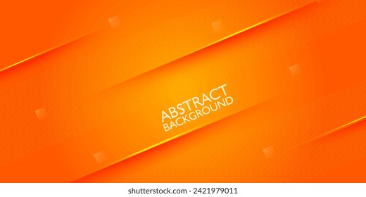 Modern abstract colorful orange gradient illustration background with 3d look and simple pattern. Cool design and luxury. Eps10 vector