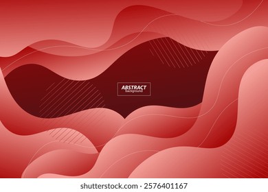 Modern abstract colorful orange gradient wave liquid geometric background with liquid style gradient color. Suitable for banner, flyer, etc. Vector Eps10