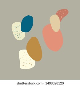 Modern abstract colorful pattern. Aesthetic pastel design for poster, card, print, social media content. Minimalism trendy contemporary background. 