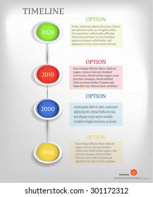 Modern, abstract, colorful, simple infographic, report design template, business background, poster with time line, rounded labels, text
