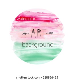 Modern abstract colorful watercolor background, vector illustration