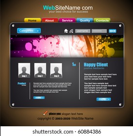 Modern Abstract Colrful Website Business Template