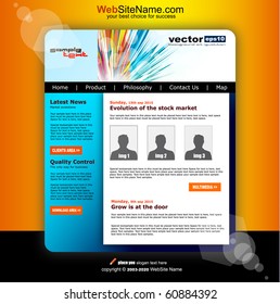 Modern Abstract Colrful Website Business Template